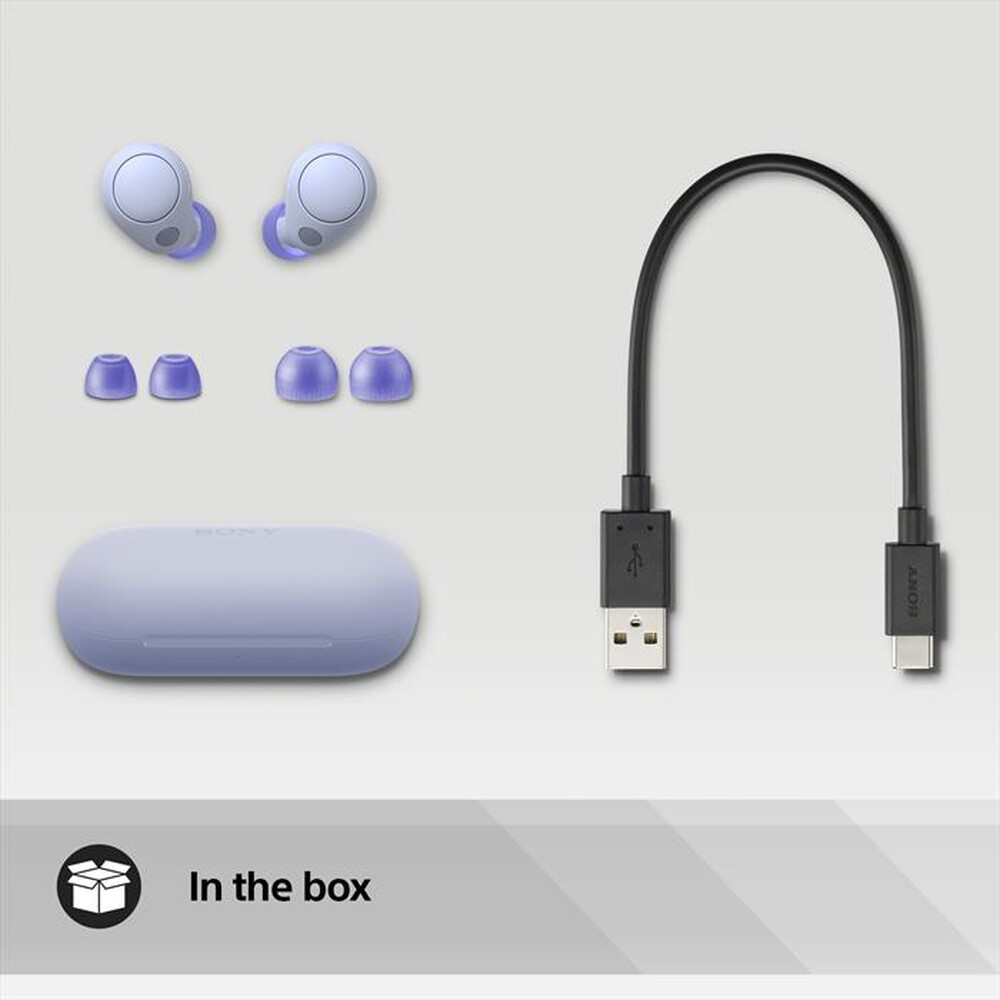 "SONY - Auricolari bluetooth WFC700NV.CE7-Lavanda"