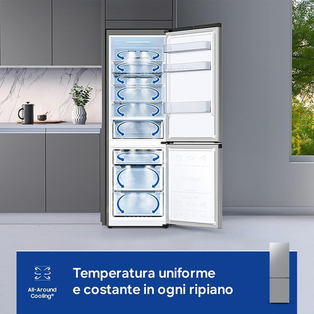 Immagine del prodotto SAMSUNG - Frigorifero combinato RB33B610ESA/EF ClasseE 344lt-SILVER INOX