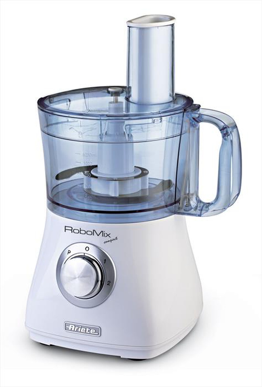 "ARIETE - 1769 Robomix Compact Robot da cucina 2L-Argento, Translucent, Bianco"
