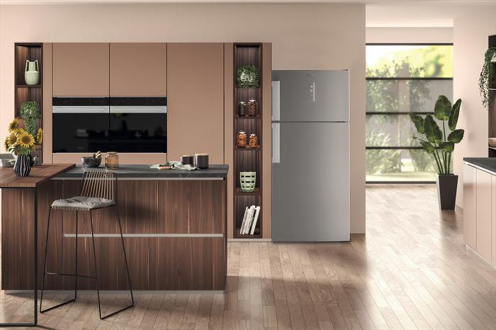 "HOTPOINT ARISTON - Frigorifero 2 porte HA70TE 952 ST Classe E-Acciaio inossidabile"