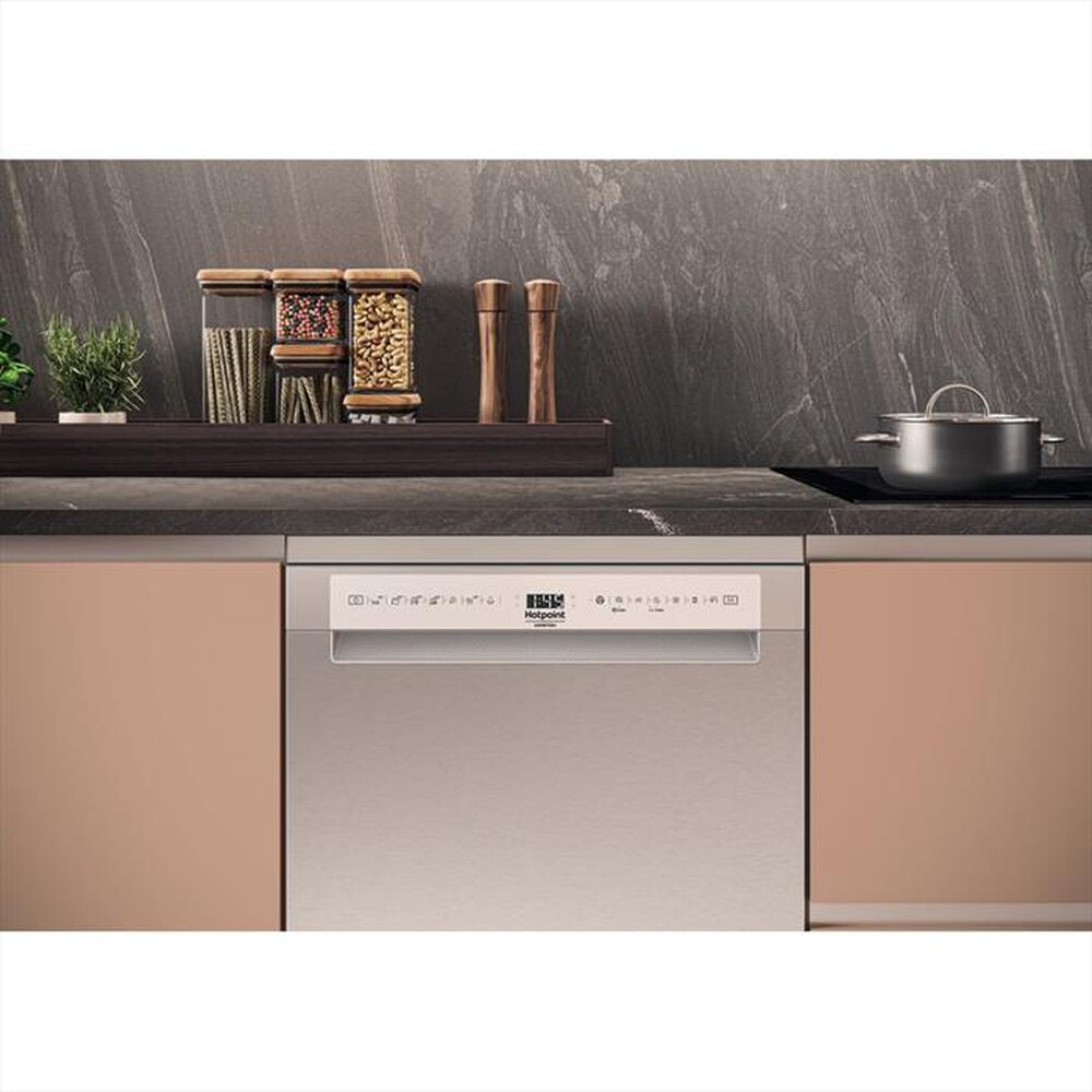 "HOTPOINT ARISTON - Lavastoviglie MAXISPACE H7F HS51 X Classe B-Stainless steel"