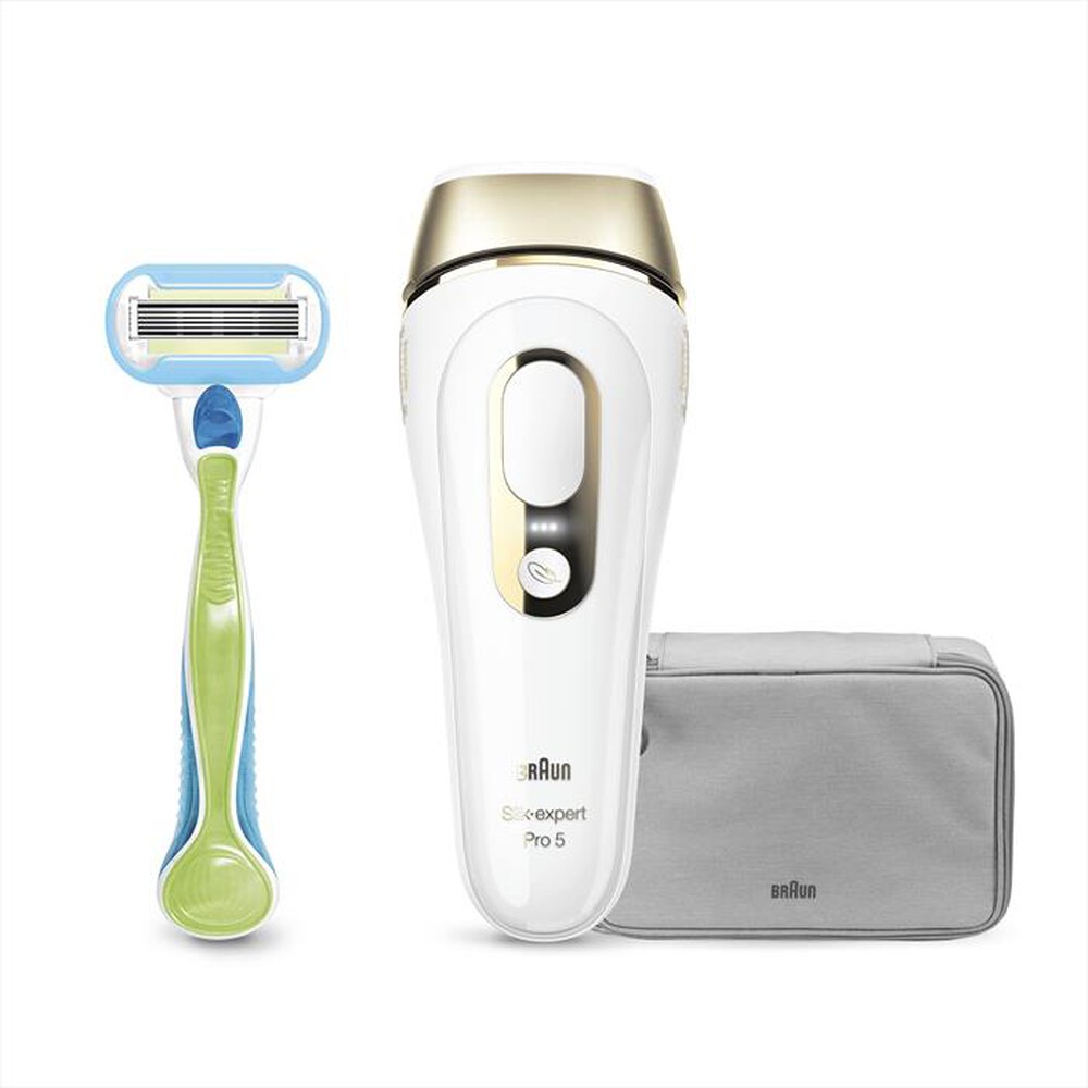 "BRAUN - SILK-EXPERT PRO 5 PL5014-Bianco/Oro"