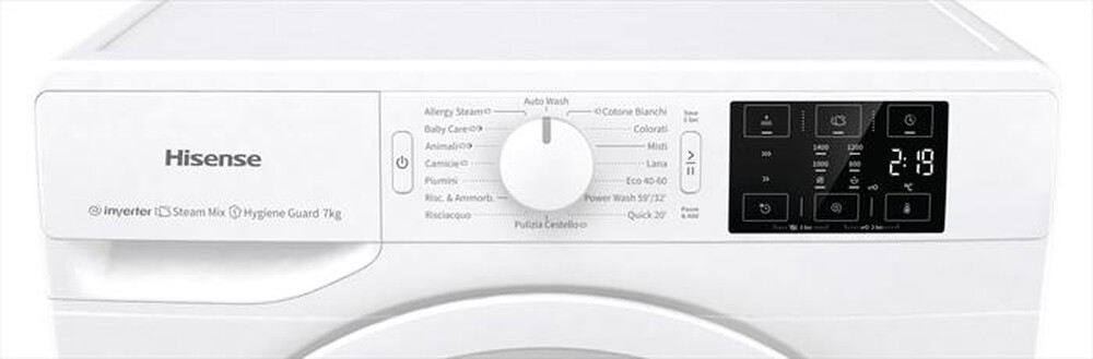 "HISENSE - Lavatrice WFGE701439VM 7 Kg Classe A-Bianco"