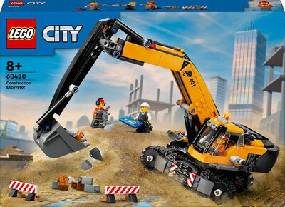 LEGO - CITY BIG VEHICLES Escavatore cantiere giallo 60420
