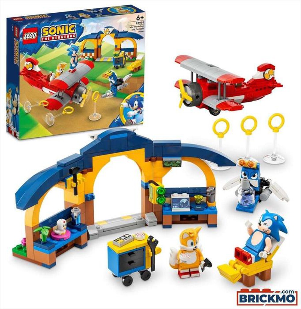 "LEGO - SONIC Laboratorio di Tails e Aereo Tornado - 76991-Multicolore"