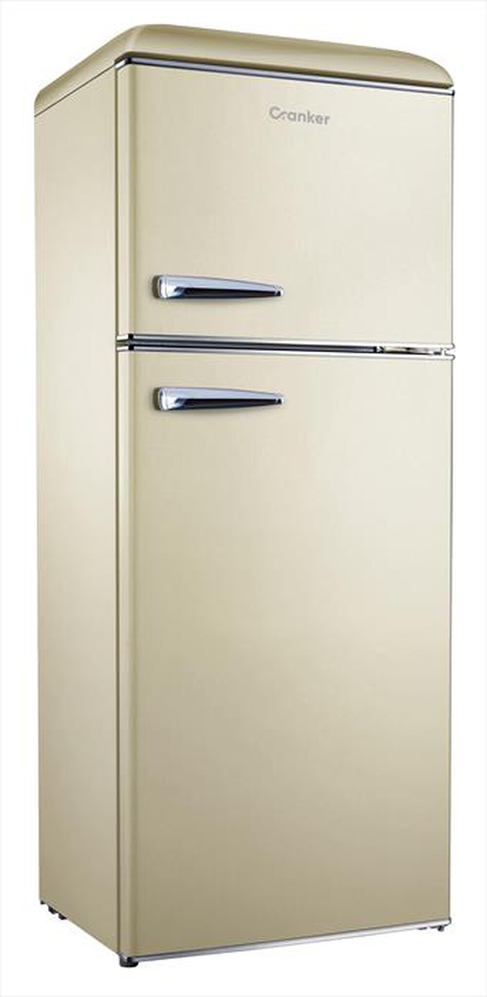 "CRANKER - Frigorifero 2 porte CRDP5200C Classe E 280 lt-CREMA"