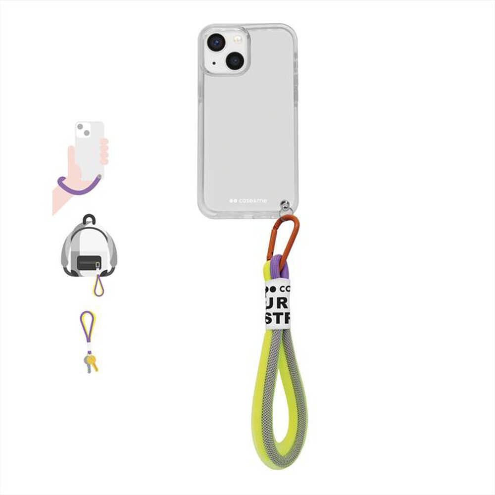 "CASEME - Cover CMCOVFLUOIP1467PT per iPhone 14 Pro Max-Trasparente"