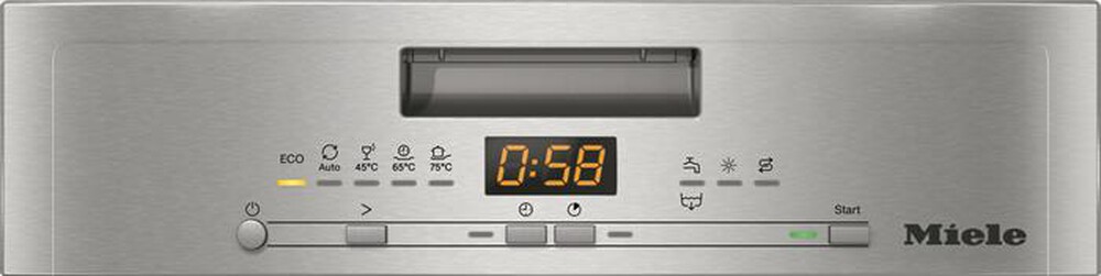 "MIELE - Lavastoviglie G 5540 SC CLST Classe E 9 coperti-CleanSteel"