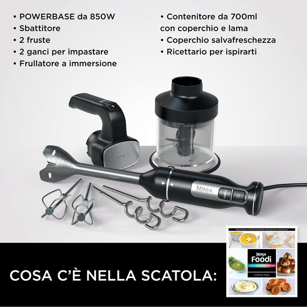 "NINJA - Frullatore 3 in 1 POWERBASE CI100EU-nero"