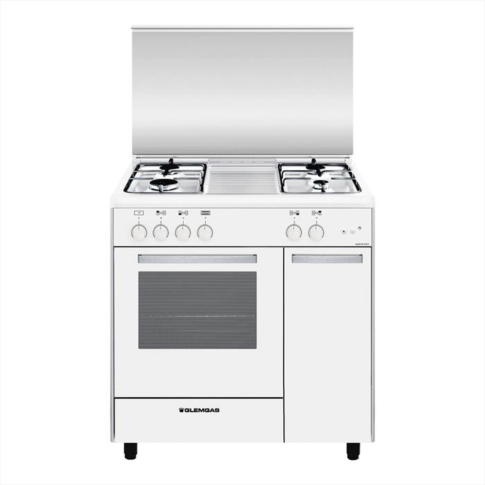 "GLEM GAS - Cucina a gas AS854GX Classe A-Bianco"