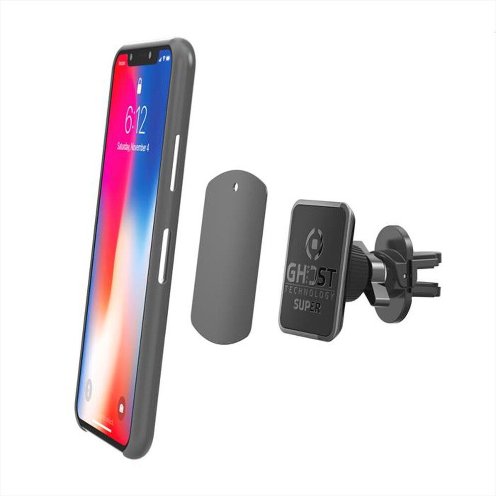 "CELLY - Supporto Magnetico - GHOST SUPER PLUS-Nero/Plastica"
