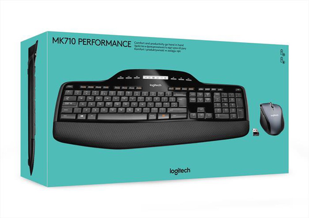 "LOGITECH - Wireless Desktop MK710-Nero"