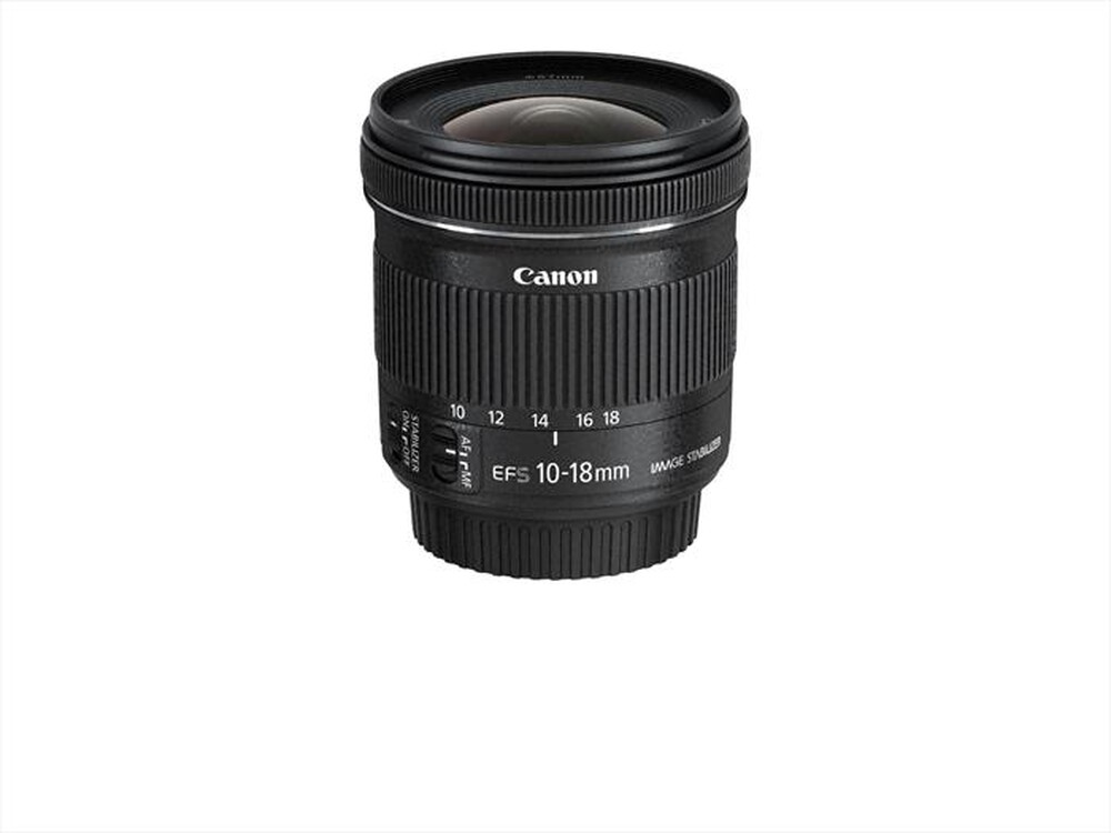 "CANON - Ottica EF-S 10-18 IS STM + EW-73C +Panno per lenti-Black"