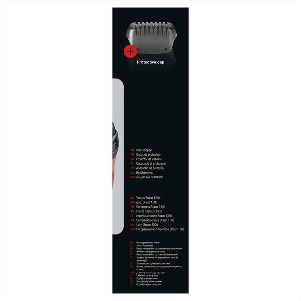 "BRAUN - SERIES 3 300S-Nero/Rosso"