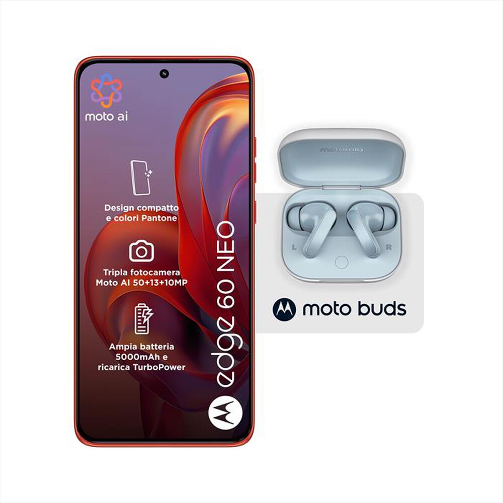 Immagine del prodotto MOTOROLA - Smartphone EDGE 60 NEO + MOTO BUDS-PANTONE Poinciana
