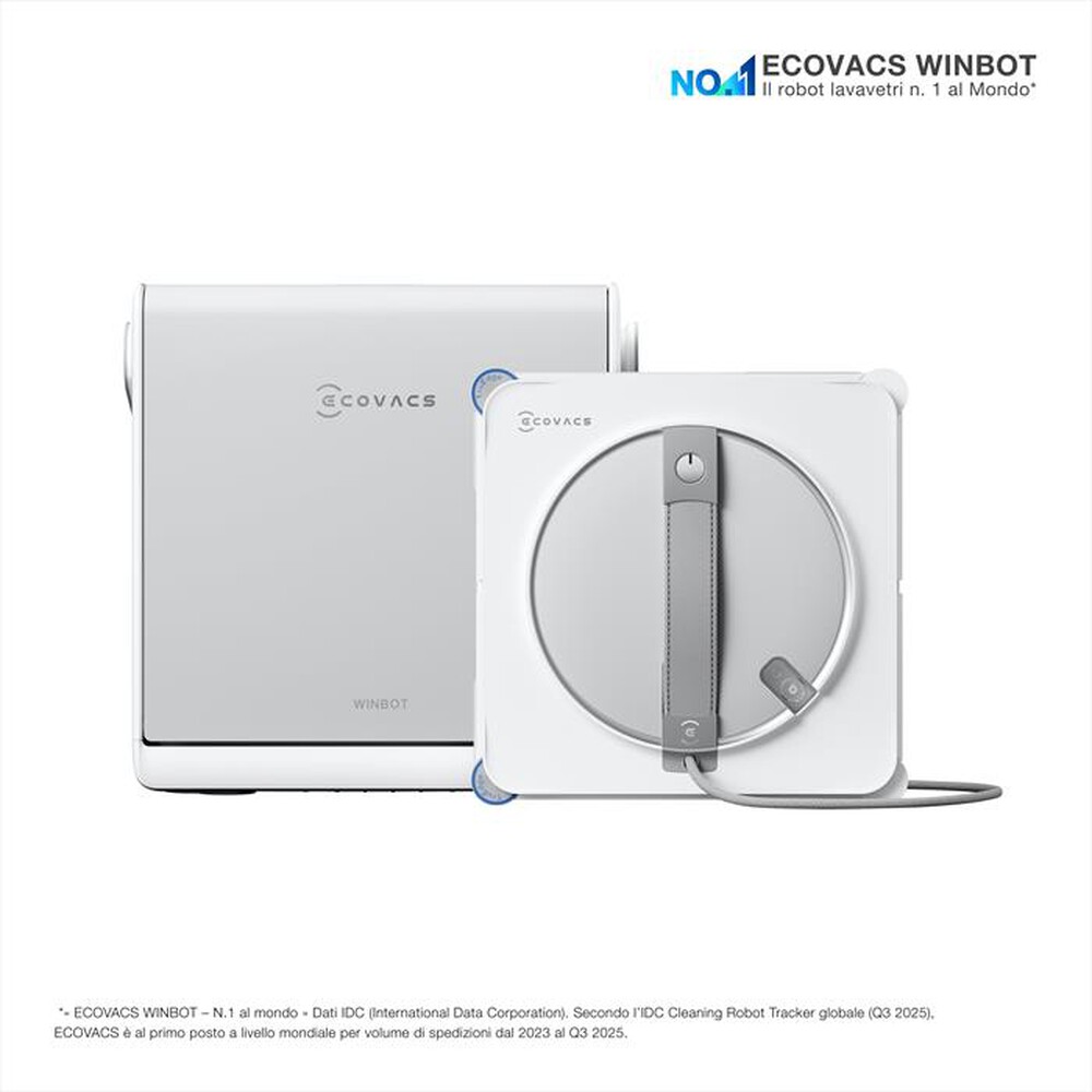 Immagine del prodotto ECOVACS - Robot lavavetri WINBOT W2S OMNI-Argento, Bianco
