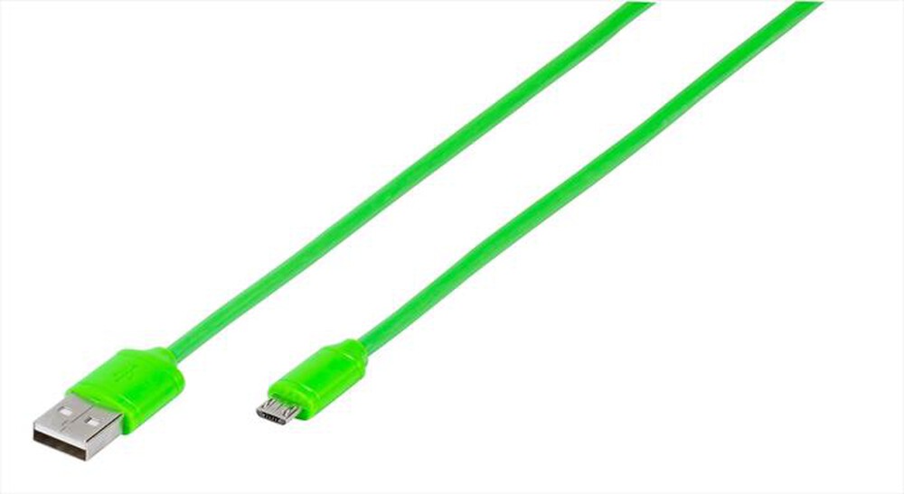 "VIVANCO - Micro USB 2.0   USB A-plug to USB micro B-plug - Verde"
