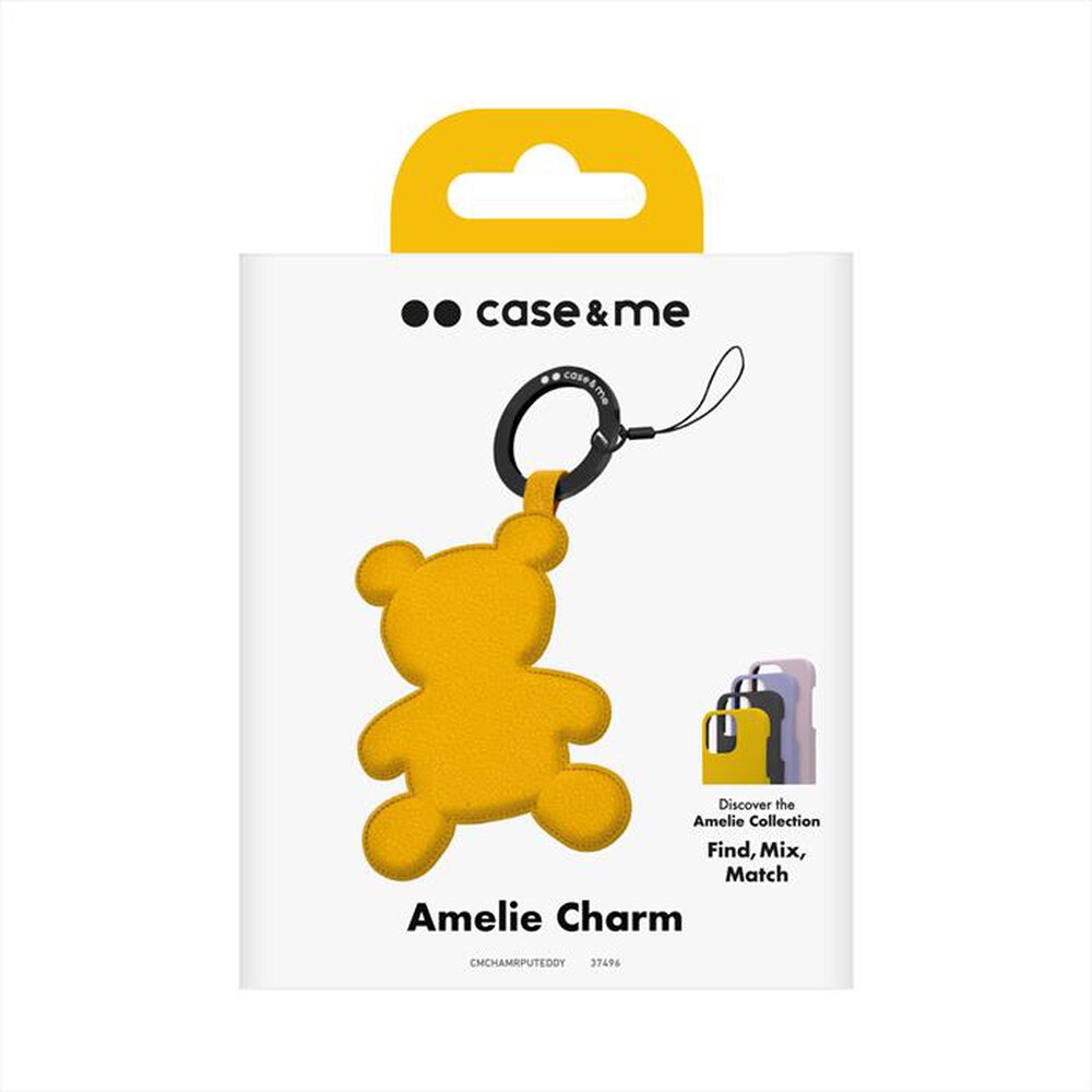 "CASEME - Charm ecoleather teddy CMCHAMRPUTEDDY-Giallo"
