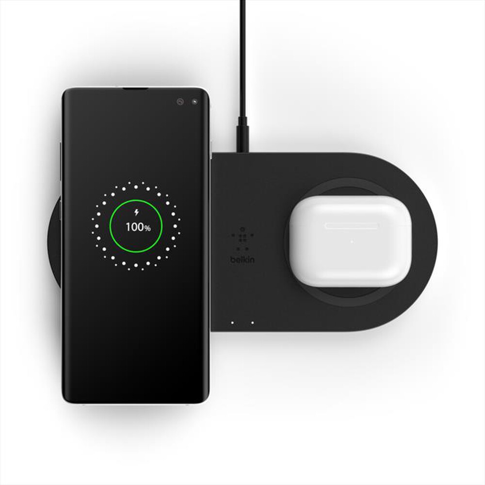 "BELKIN - TAPPETINO DI RICARICA WIRELESS DOPPIO 2 X 10W - NE-nero"