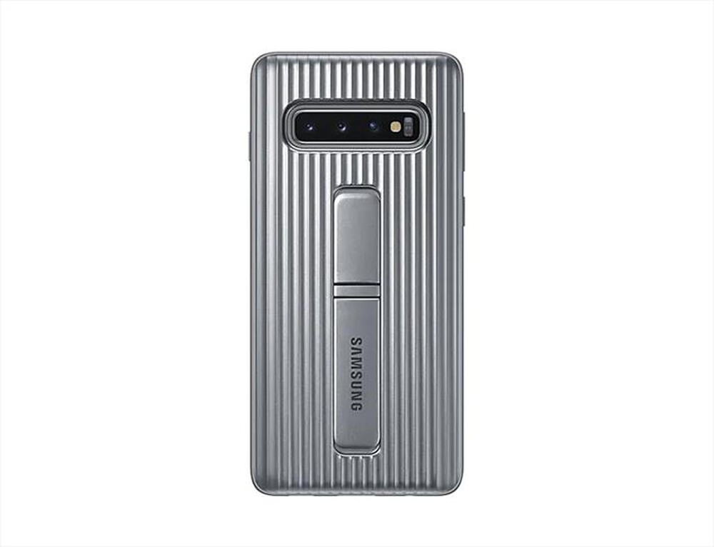 "SAMSUNG - PROTECTIVSTANDING COVER GALAXY S10-Silver"