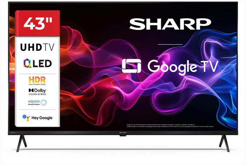 SHARP - Smart TV 4K QLED 43HP5765E-Nero