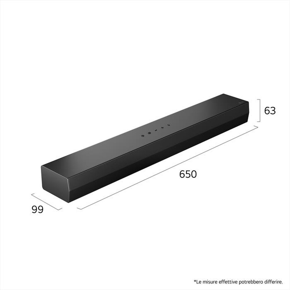 Immagine del prodotto LG - Soundbar S20A, 50W su 2,0 canali, Dolby Digital-Nero