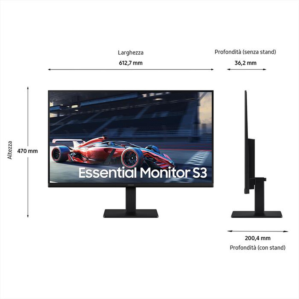 Immagine del prodotto SAMSUNG - Monitor LED SERIE S30GD DA 27'' FULL HD FLAT