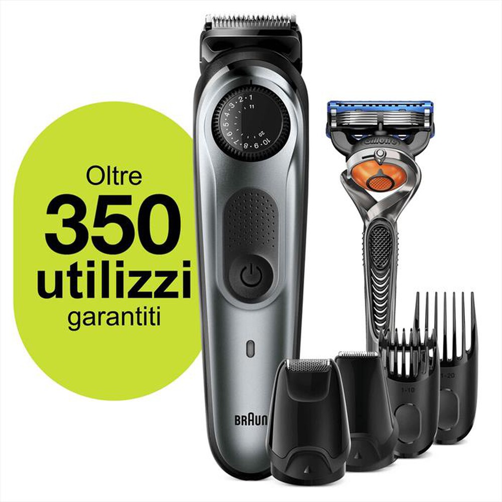 "BRAUN - Regolabarba BT7220-Argento"