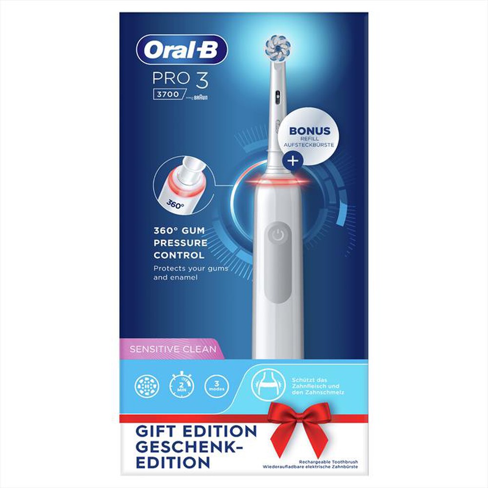 "ORAL-B - Spazzolino elettrico PRO 3 3700-Bianco"