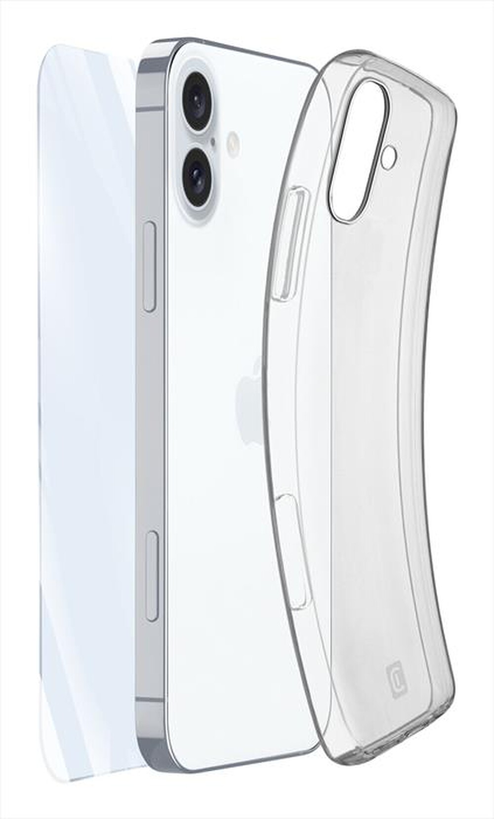 "CELLULARLINE - Cover case PROTECTION KIT per iPhone 16 Plus-Transparent"