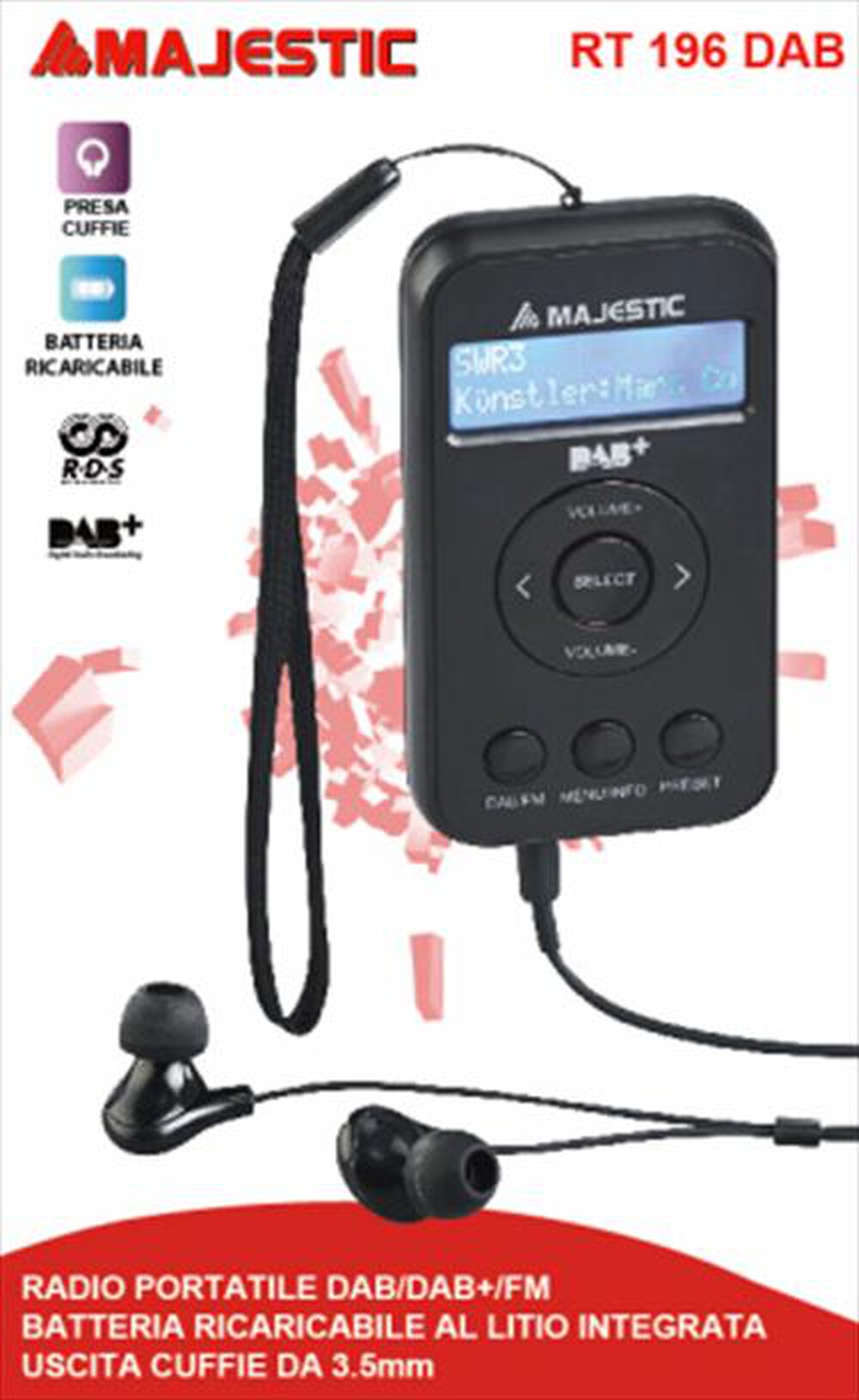 Immagine del prodotto MAJESTIC - RT 196 DAB-Nero