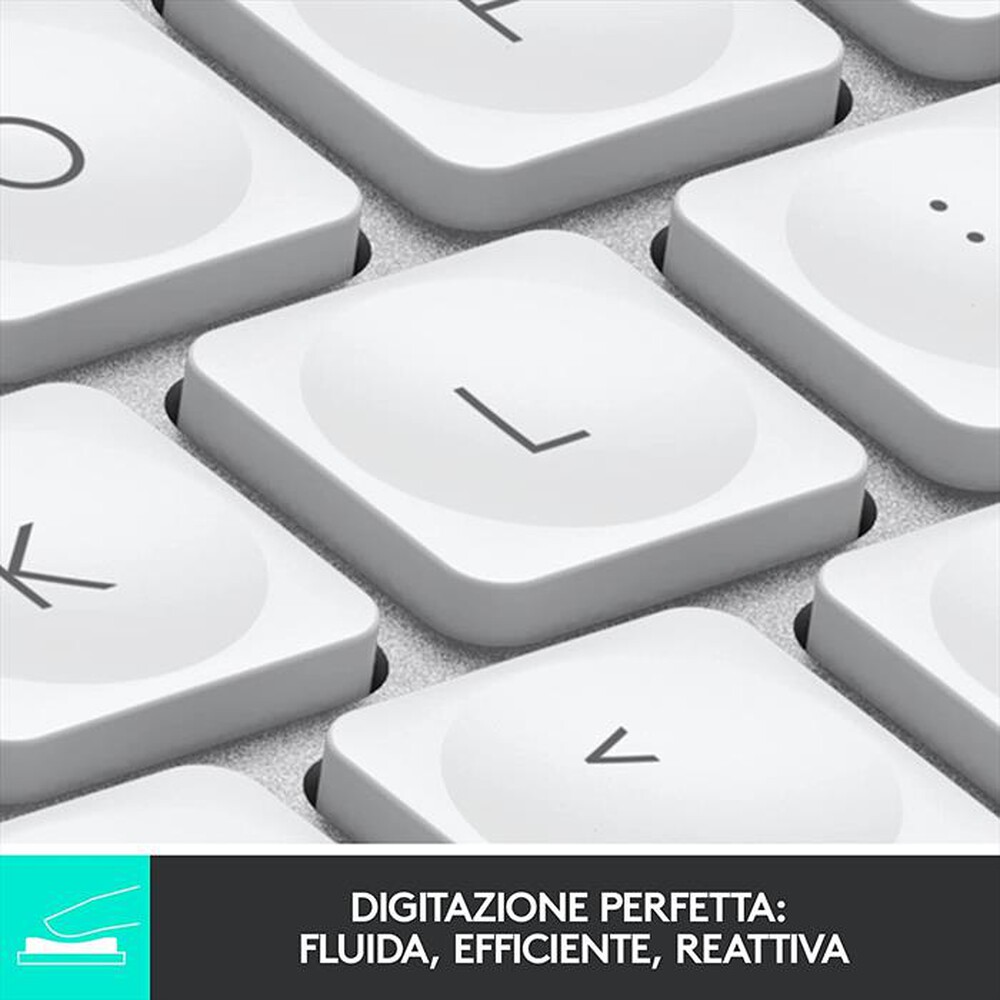 "LOGITECH - MX Keys Mini Minimalist Wireless per Mac-Pale Grey"