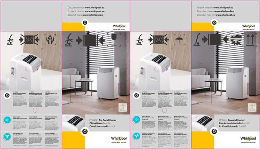 "WHIRLPOOL - PACW212CO Condizionatore portatile Monoblocco"