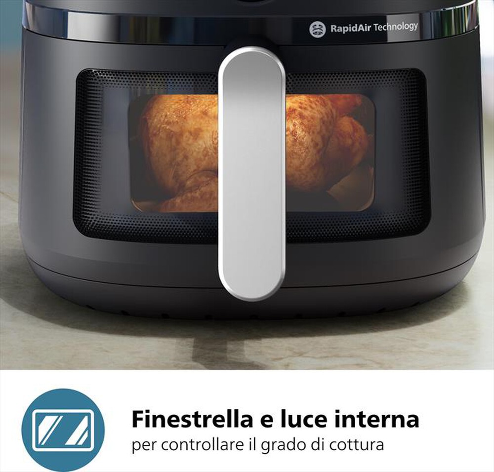 "PHILIPS - Friggitrice ad aria AIRFRYER SERIE 2000 NA231/00-Nero"