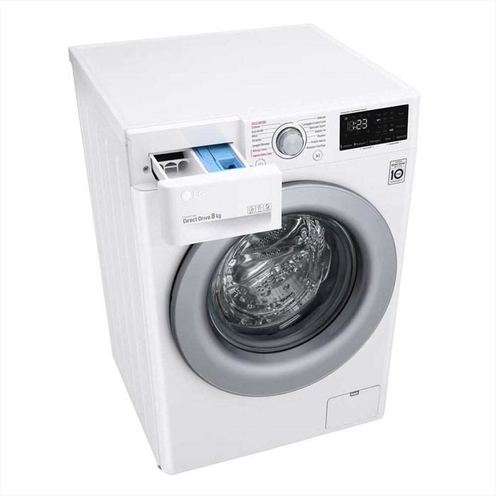 "LG - Lavatrice F2WV3S7S4E 7 Kg Classe D-White"