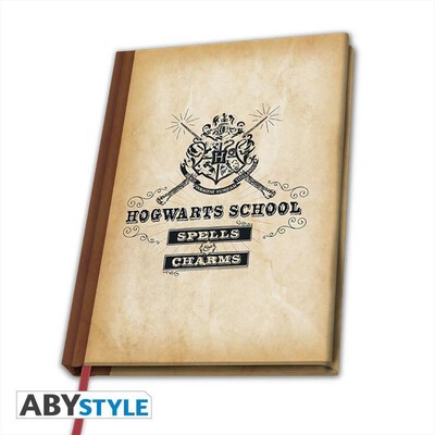 ABYSSE - HARRY POTTER - A5 NOTEBOOK "HOGWARTS SCHOOL"-Multicolore