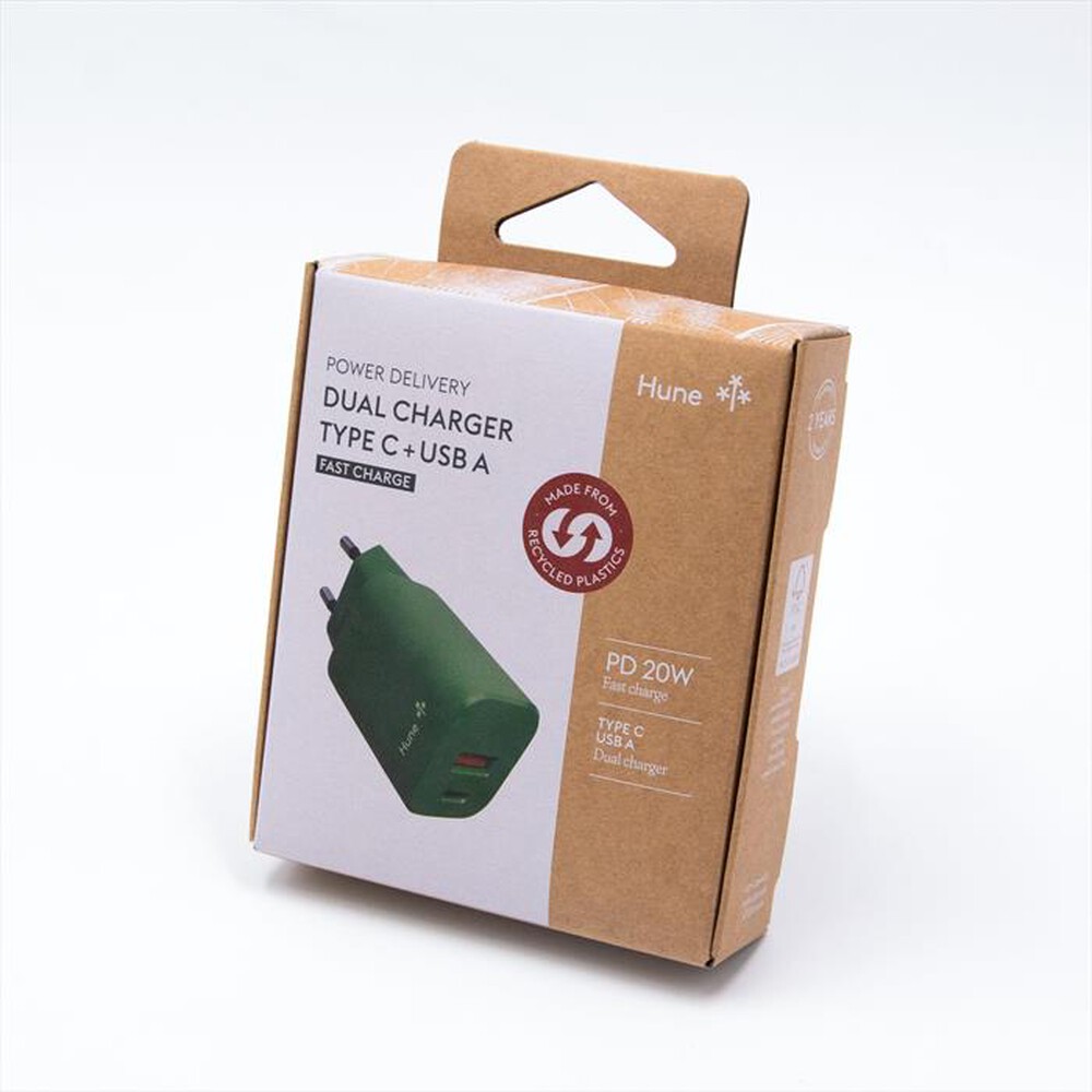 Immagine del prodotto HUNE - Caricatore Fast Charge HURON-D20-Verde Foresta