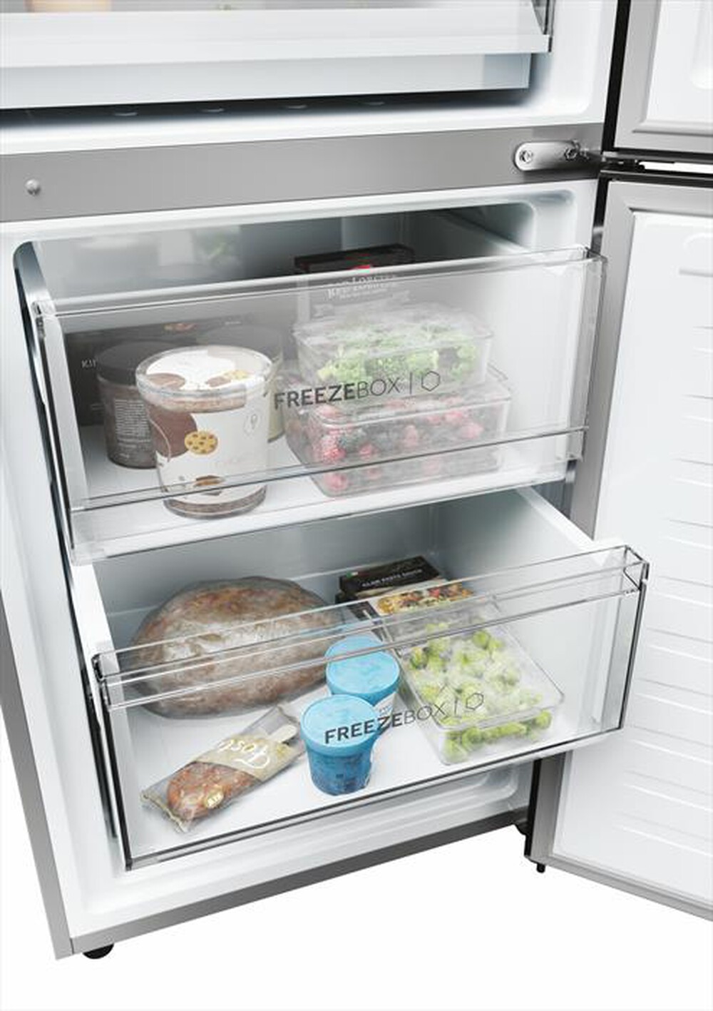 "HAIER - Frigorifero combinato HDPW3620CNPK Classe C 406 lt-Acciaio inossidabile"