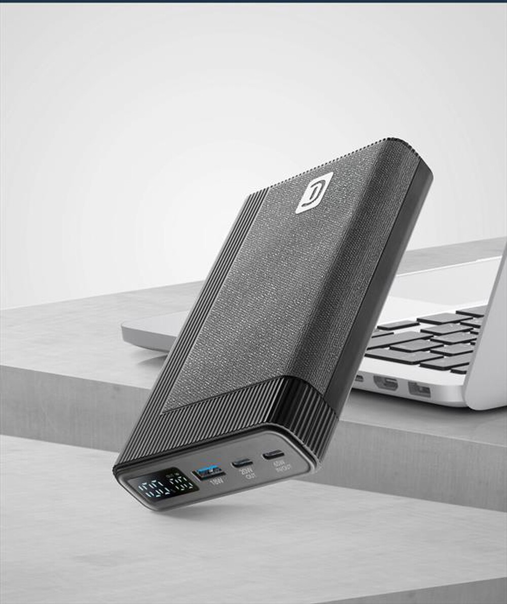"CELLULARLINE - Caricabatterie Portatile multidevices ROCKET 20000-Nero"