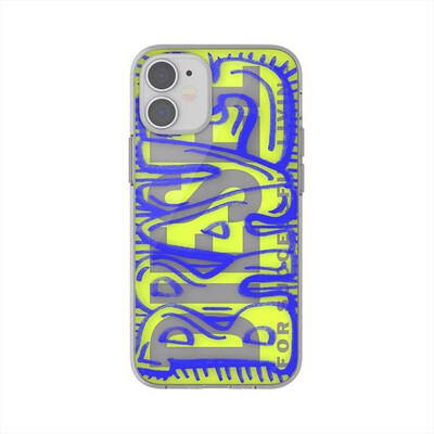 DIESEL - 42564 DIESEL COVER IPHONE 12/ 12 PRO-Blu/Giallo