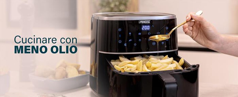 Immagine del prodotto PRINCESS - Friggitrice ad aria AEROFRYER DIGITALE 6 LITRI-NERO / PLASTICA