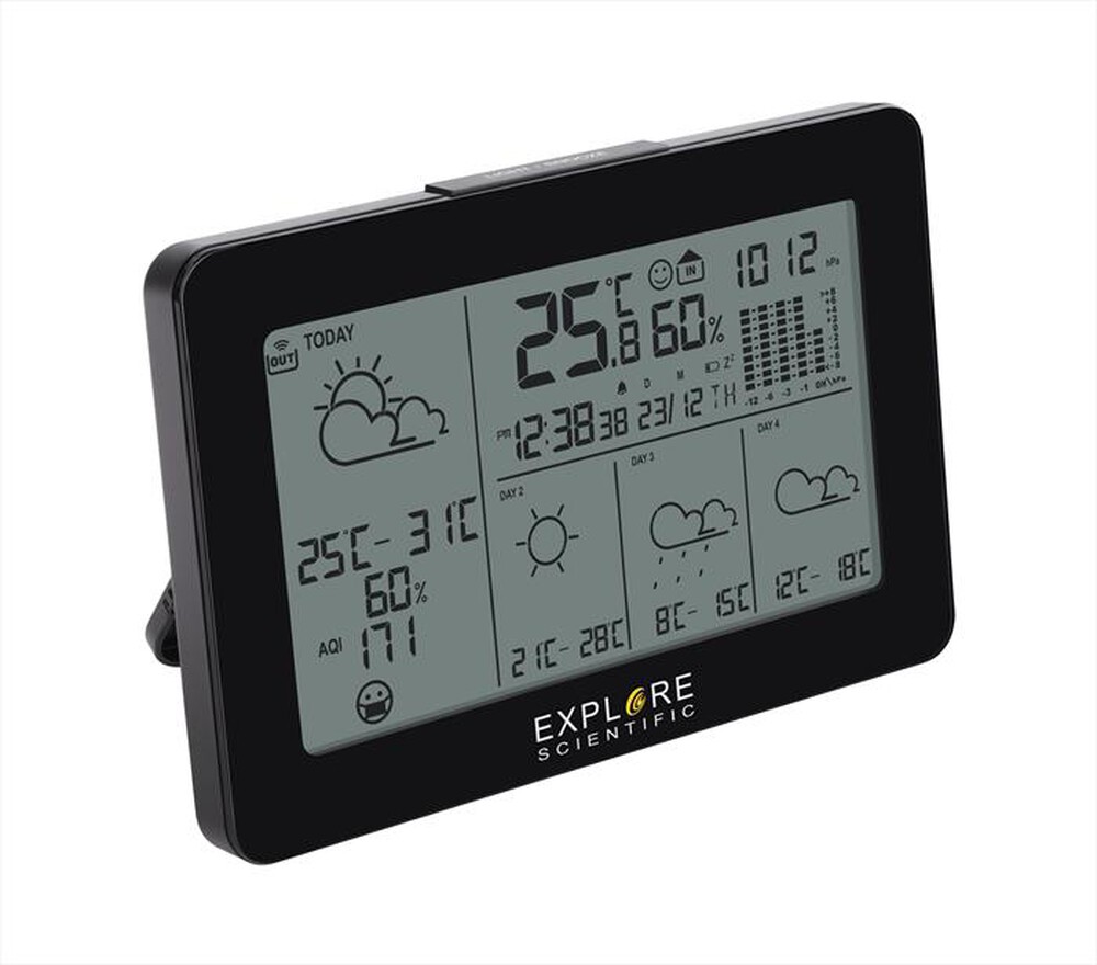 "EXPLORE SCIENTIFIC - Stazione meteo SMART WEATHER STATION WSH4103-Black"