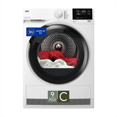 AEG - Asciugatrice TR7HG9C 9Kg Classe C-Bianco,  AEG - Asciugatrice TR7HG9C 9Kg Classe C-Bianco