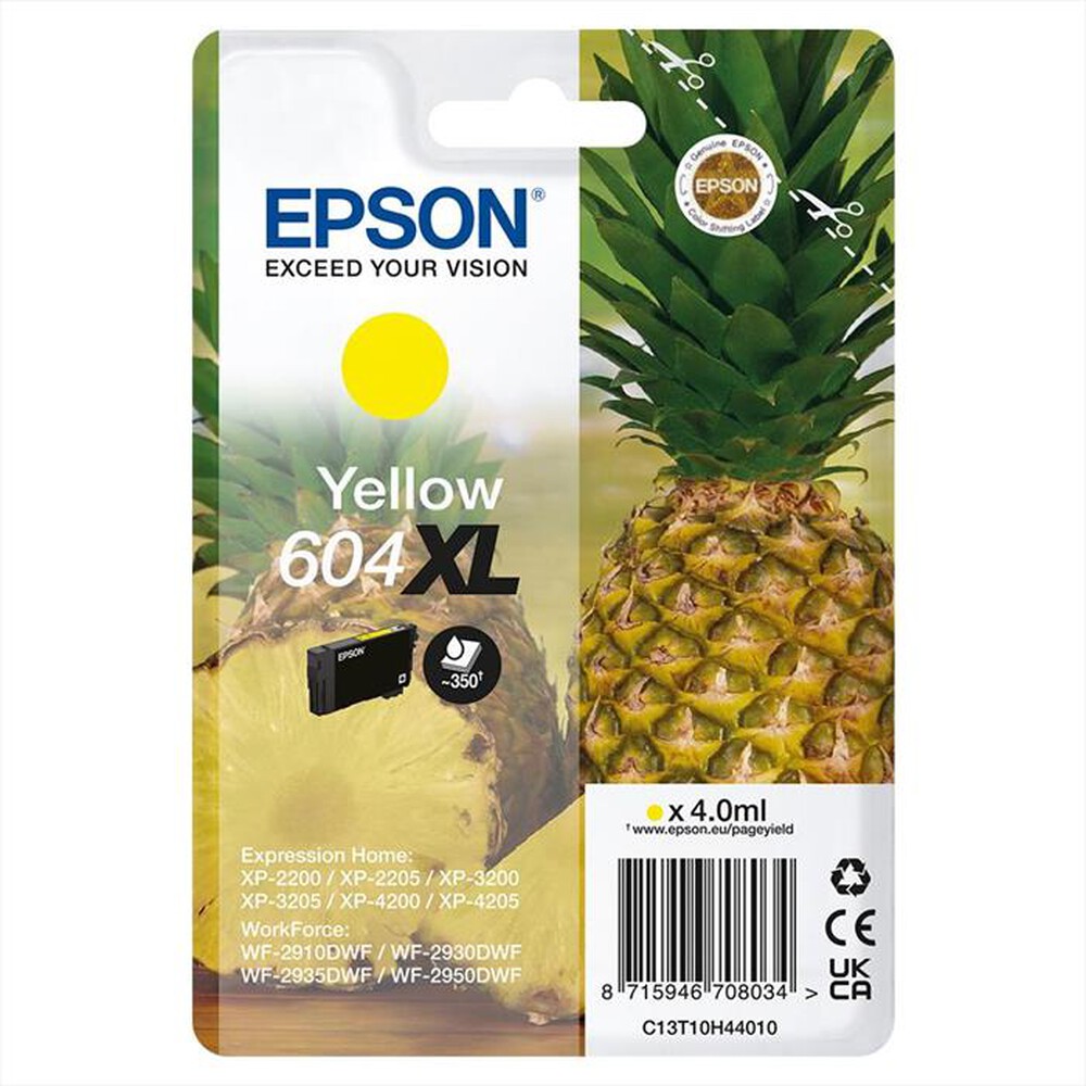 Immagine del prodotto EPSON - INK SERIE ANANAS GIALLO 604 XL-Giallo