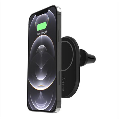 BELKIN - SUPPORTO DA AUTO MAGNETICO CON RICARICA WIRELESS-nero