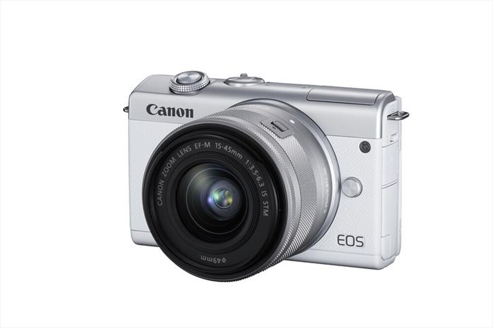 "CANON - EOS M200 WHITE + EF-M 15-45 MM-White/Silver"