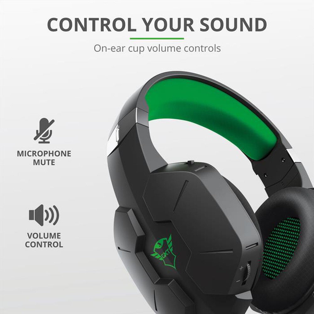 Immagine del prodotto TRUST - GXT323X CARUS HEADSET XBOX-Black/Green