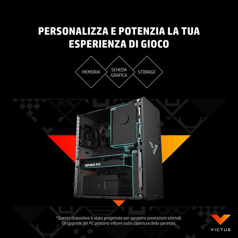 "HP - VICTUS 15L GAMING DESKTOP TG02-0069NL-Mica Silver"