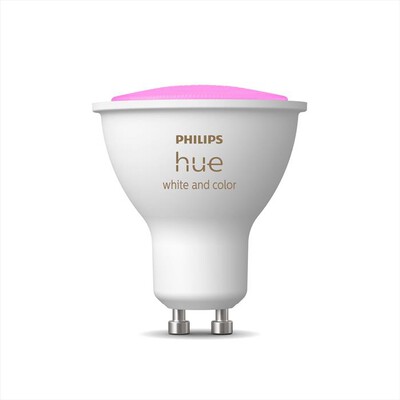 PHILIPS - HUE WHITE AND COLOR AMBIANCE LAMPADINA GU10 4.3W-Bianco