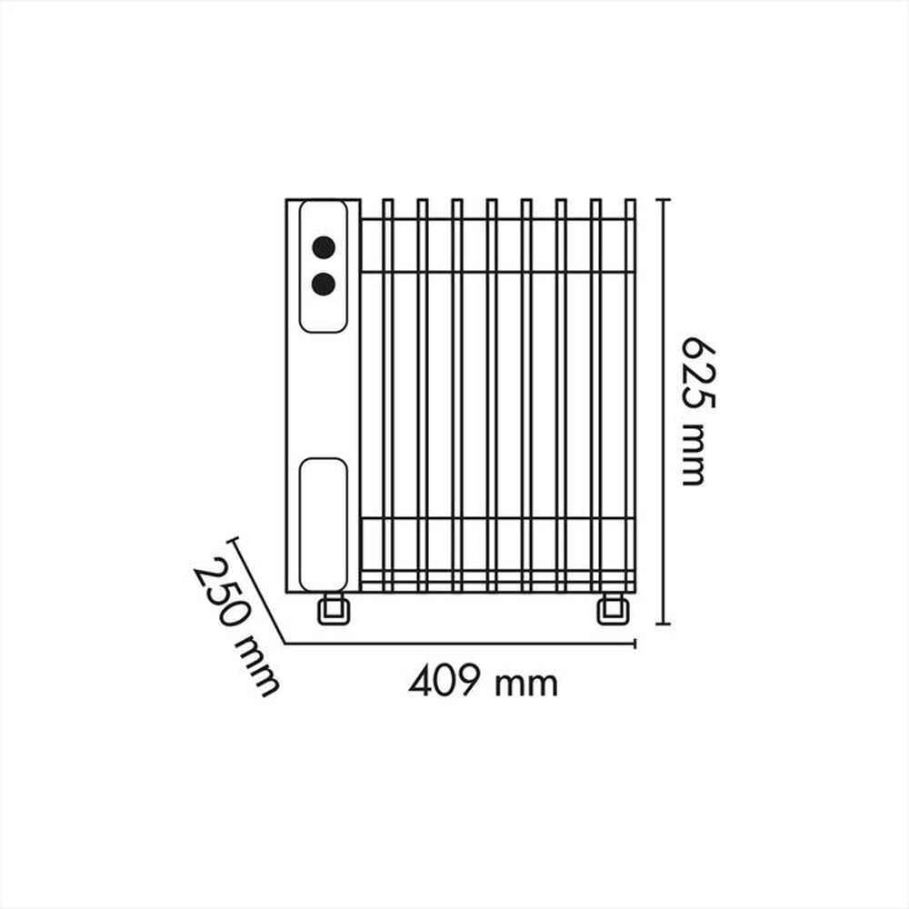 "ARGO - Radiatore WARM 9-Bianco"